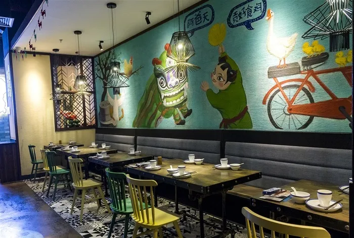 美食餐饮店铺内景