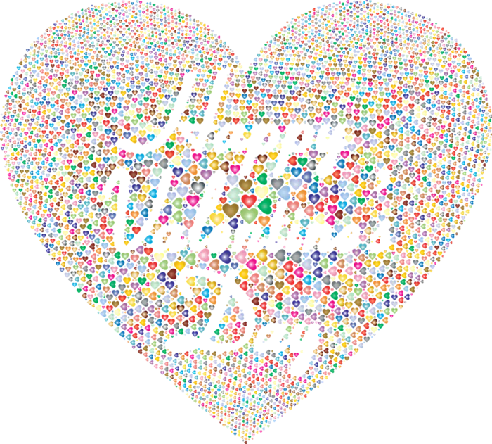 卡通简笔情人节爱心