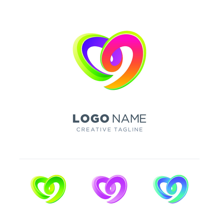 图标识标志公司字母企业商标品牌LOGO设计素材矢量模板