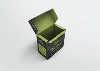 高端品牌茶叶包装盒纸袋智能贴图样机产品效果图展示PSD素材模板