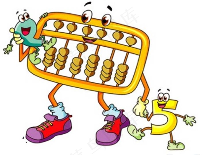 卡通算盘数字可爱教学