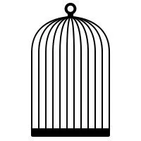 笼中鸟 PNG免抠(200x200)