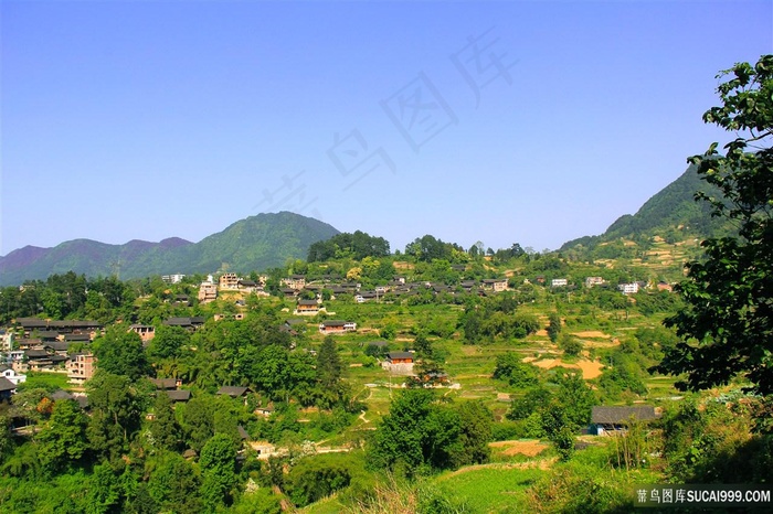 山林村庄风景图片