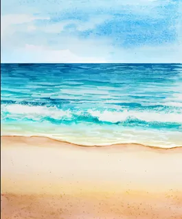 夏天海滩大海背景