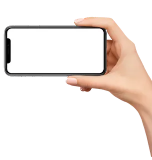 手势拿手机样机免抠png