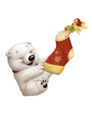 免抠卡通北极熊psd素材