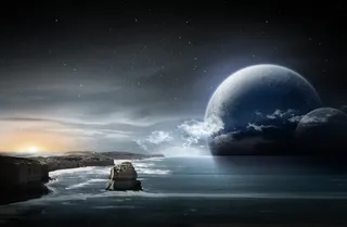 浩瀚星空气球海报