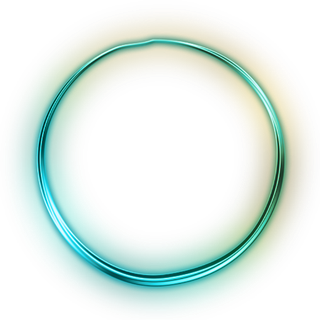 绿色圆环立体科技kv主视觉素材