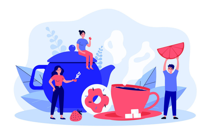 扁平化人物场景办公互联网等距ai矢量设计网页海报UI素材插画