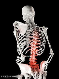 背部难受疼痛的人物高清图片