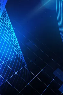 蓝色网络星光背景PSD素材