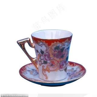 传统工艺品-精美的镀金茶杯