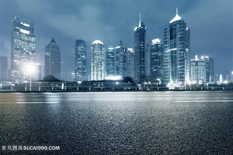 繁华都市道路景色高清图片 繁华都市道路景色高清图片