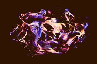 抽象艺术油漆颜料混色流体简笔背景