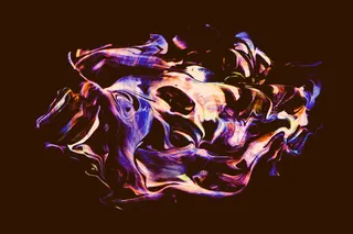 抽象艺术油漆颜料混色流体简笔背景