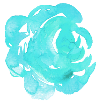 唯美森系手绘水彩花朵 免抠