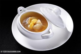 白果炖鸡盅的美食图片