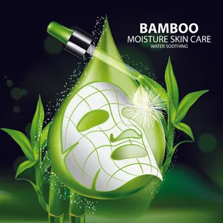 广告绿色面膜介绍素材