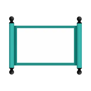 复古中国风卷轴元素手绘画轴文本标题框PSDAI素材模板png免扣图