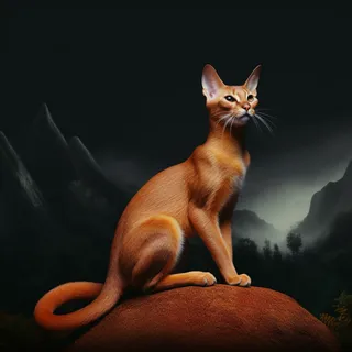 雀猫宠物猫摄影图