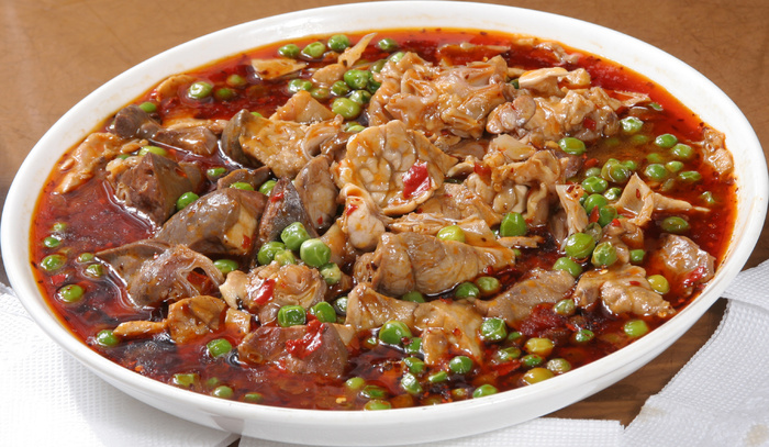 豌豆烧猪杂 (1)