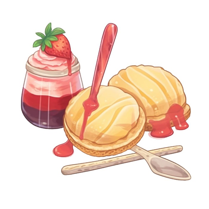 冰冻雪糕美食水彩插画(1024x1024)