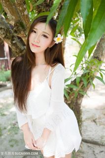 树下的清纯美女写真图片 树下的清纯美女写真图片