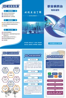 职业病防治有机溶剂知识三折页