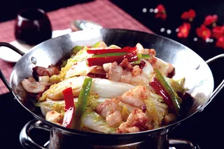 干锅美食焖锅湘菜麻辣香辣纸锅干锅娃娃菜 