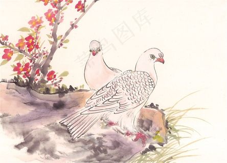 野生动物艺术绘画jpg素材