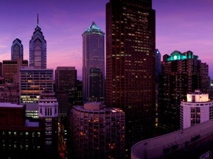 城市壁纸 紫色城