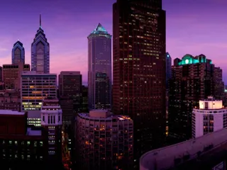 城市壁纸 紫色城