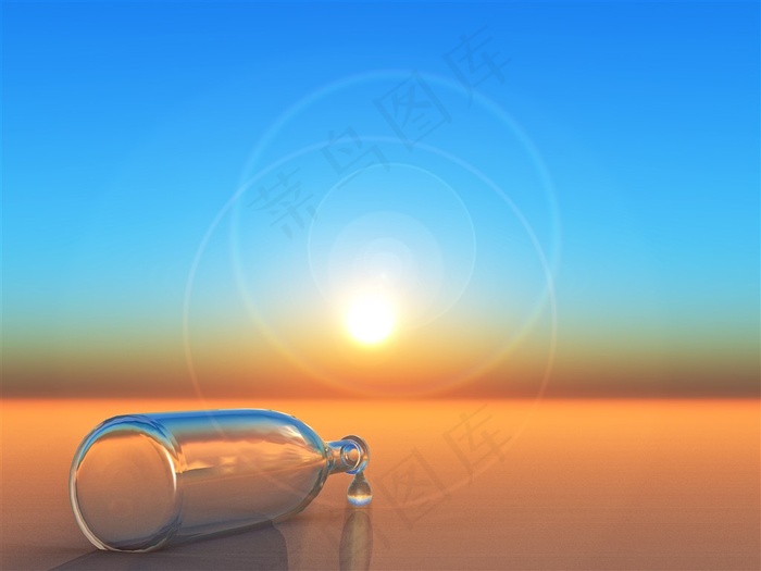 广阔的沙漠景色高清图