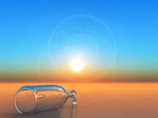 广阔的沙漠景色高清图