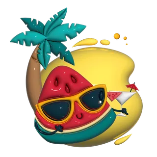 立体浮雕立夏元素 立体浮雕立夏元素