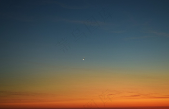 黄昏天空美景图片素材