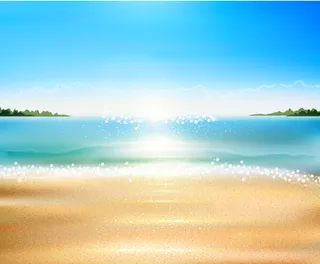 夏天海滩大海背景
