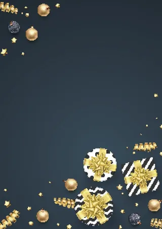 圣诞节圣诞树圣诞老人闪亮装饰电商促销折扣海报