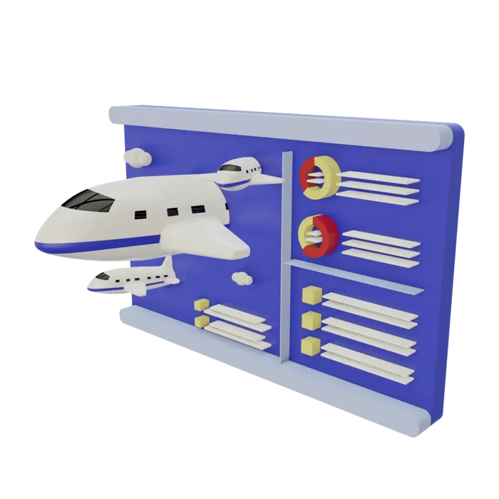 飞机旅游地图行程机票旅行模型免扣元素