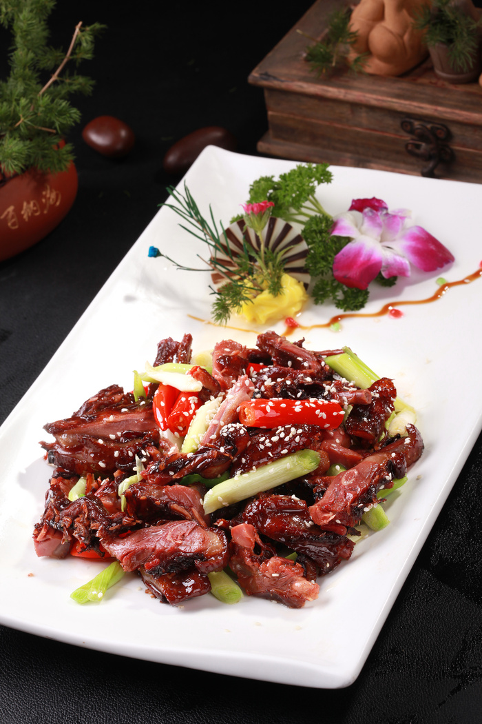 蒜茸炒咸鸭 (2)