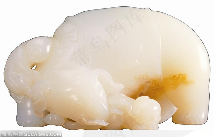 传统工艺-盘转的玉牛