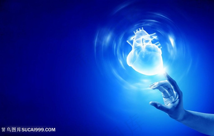 创意心脏手势商务高清图