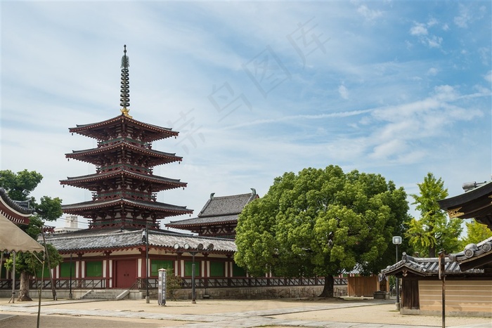 日本平安神宮建筑摄影图片