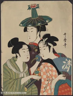 日本武士女性高清浮世绘