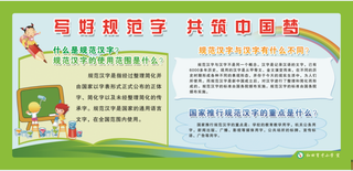 普通话02文明|创建|学校|展板|校园|
