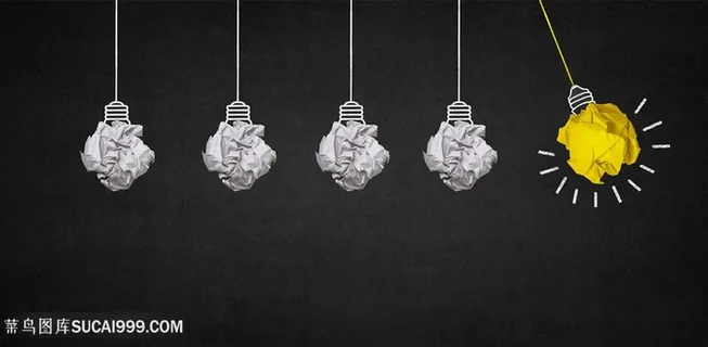 创意灯泡背景