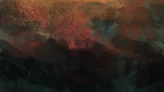 国潮中国风复古敦煌岩彩山水祥云插画烫金肌理背景PSD设计素材