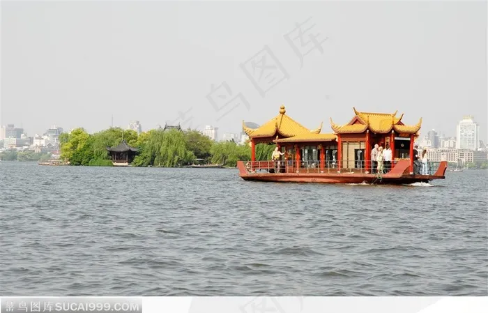 杭州西湖风景-杭州西湖游船