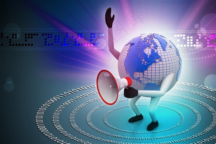 经济信息时代地球3D作品