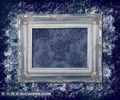 银色金属质感边框